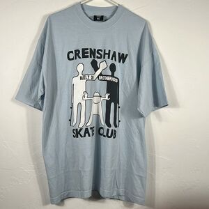 🔥 Vintage CRENSHAW SKATE CLUB Built on Brotherhood Skateboard Tee‎ XL - PERFECT